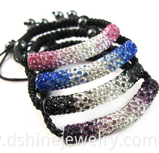 Shamballa Tube Bracelet